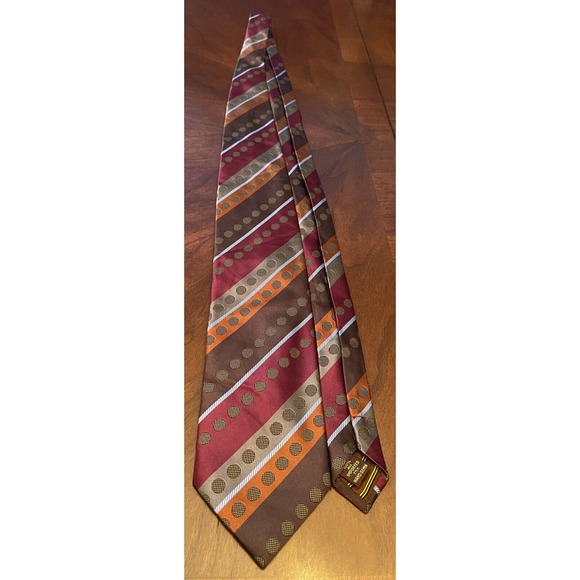 Bcbg Attitude Hand Made 100% Imported Silk Men’s Neck Tie Made In China - Picture 3 of 9